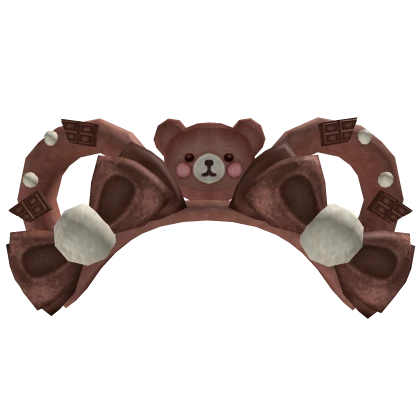 Teddy Bear Headband Brown