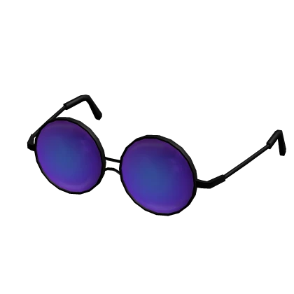 Circle Framed Purple Glasses