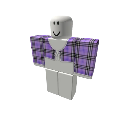 purple plaid tied top