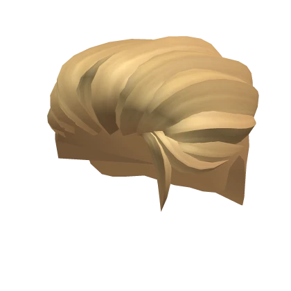 Blonde Styled Back Hair