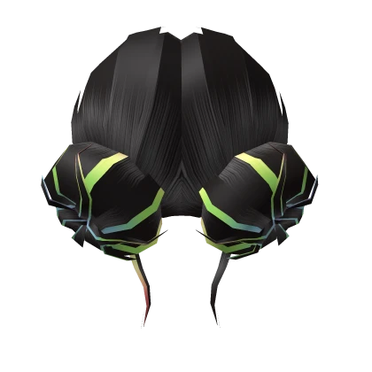 Black Pride Double Buns