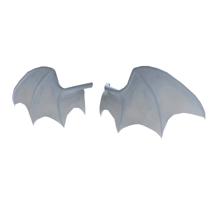 Icey White Bat Wings