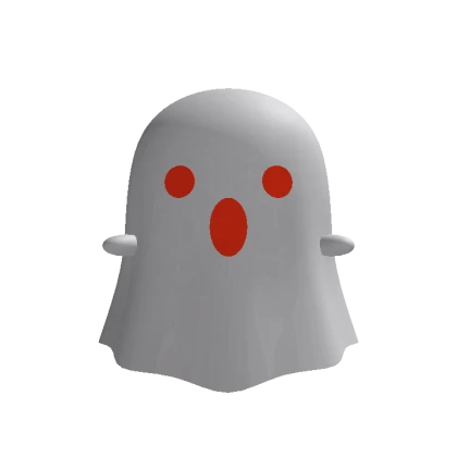 Recolorable Ghost With Red Eyes