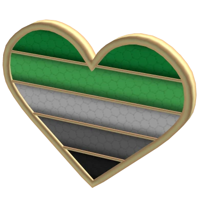 Aromantic Pride Pin