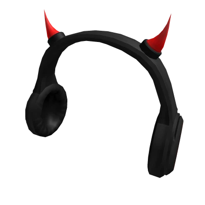 Red Demon Horn Headphones