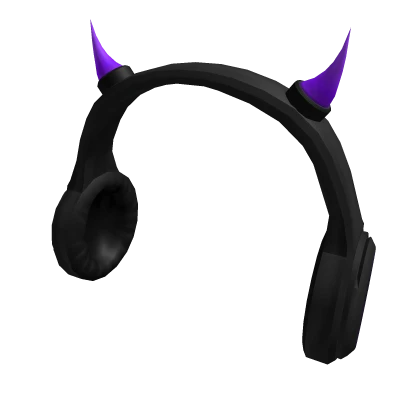 Purple Demon Horn Headphones