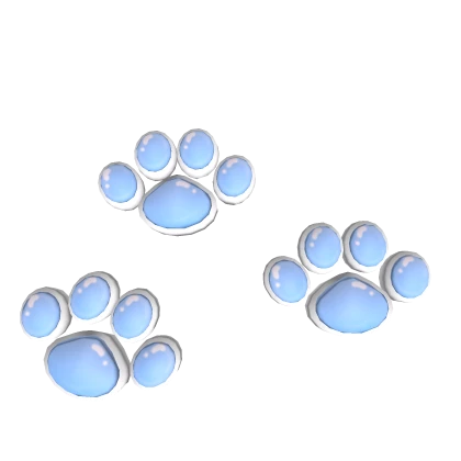 Blue & White  Pawprints