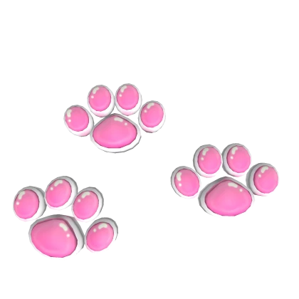 Pink & White Pawprints