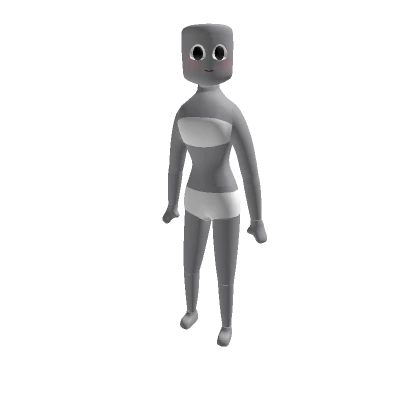 Trendy Woman Body (Recolorable, White)