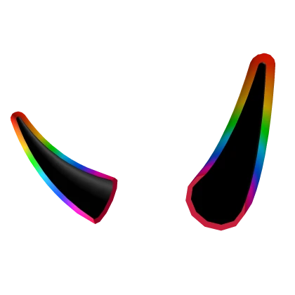 Cartoony Rainbow Horns