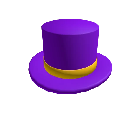 Purple Yellow Banded Top Hat