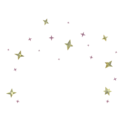 Twinkling Stars Pink and Yellow