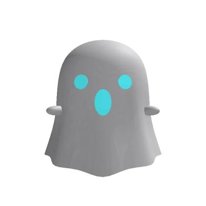 Recolorable Ghost With Cyan Eyes