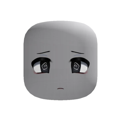 Chibi Worried Emo Sad Face [Recolorable]