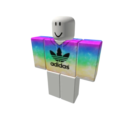 🌈 Rainbow Adidas Hoodie