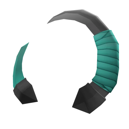 Cyan Wrapped Horns