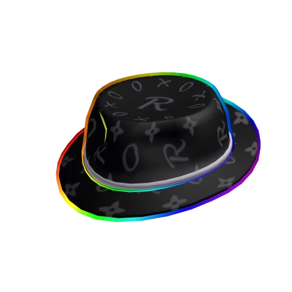 Rainbow Cartoony Luxury Fedora