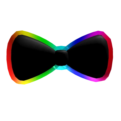 Cartoony Rainbow Bow Tie