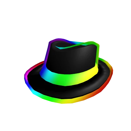 Cartoony Rainbow Fedora