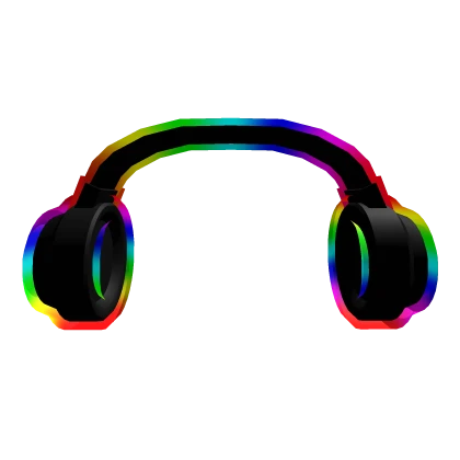 Cartoony Rainbow Headphones