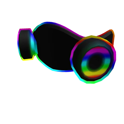 Cartoony Rainbow Rave Mask