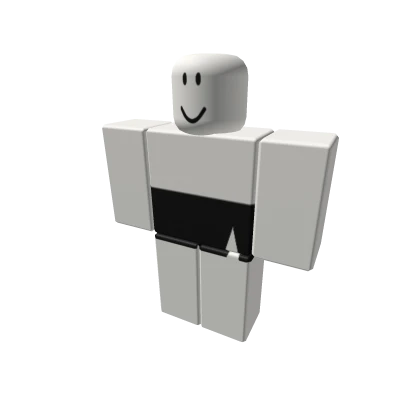 Black silk slit skirt.