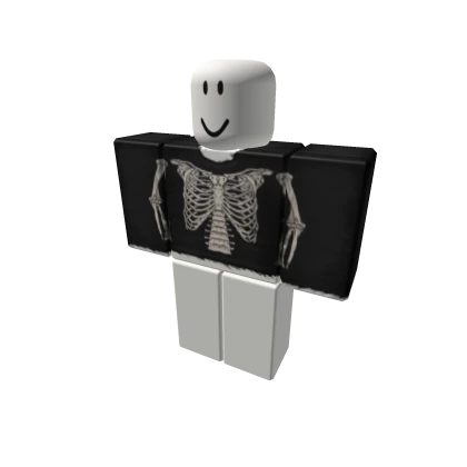 SKELETON longsleeve distressed 