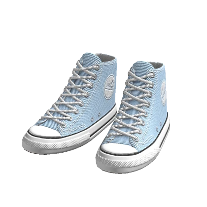 Blue Canvas Shoes