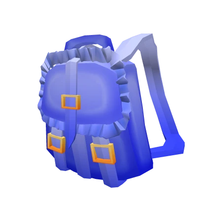 Blue Ruffled Backpack 3.0