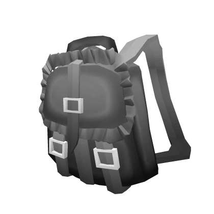 Black Ruffled Backpack 3.0