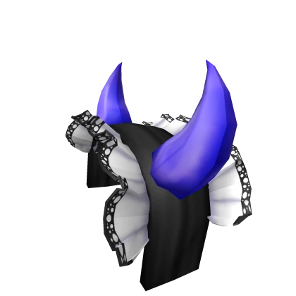 Black Frilled Blue Devil Horns