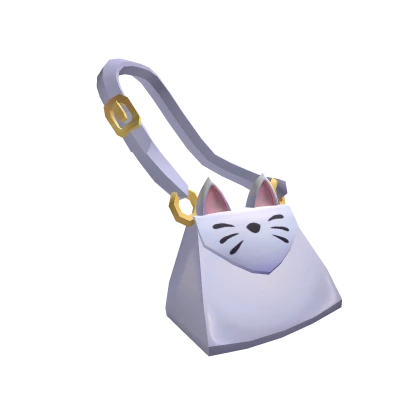 White Kitty Kat Purse