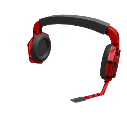 Red Swirly Gaming Headset