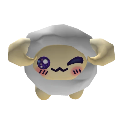 White Fluffy Sheep Shoulder Buddy