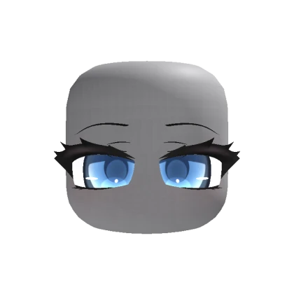 Chibi Relaxed Cat Eyes  - Blue