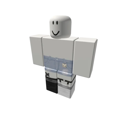 ପ kawaii white bunny jeans ♡