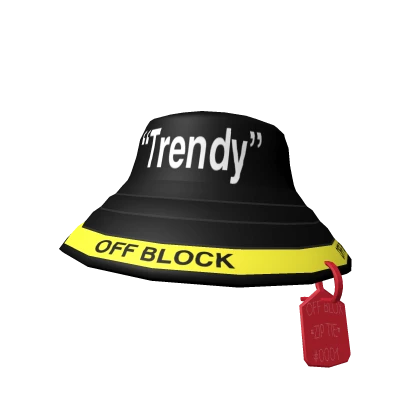 Black "Trendy" Off Block Hat