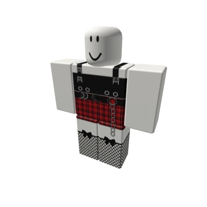 Emo Edgy Red Fishnet Outfit ❤