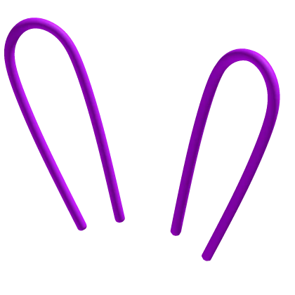 Purple Neon Bunny Ears