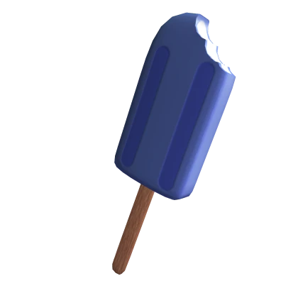 Bitten Blue Popsicle