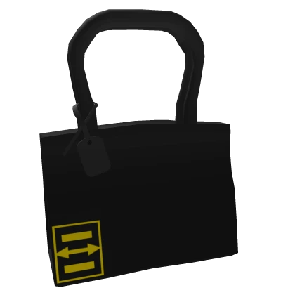 Black Off-Block Side Bag