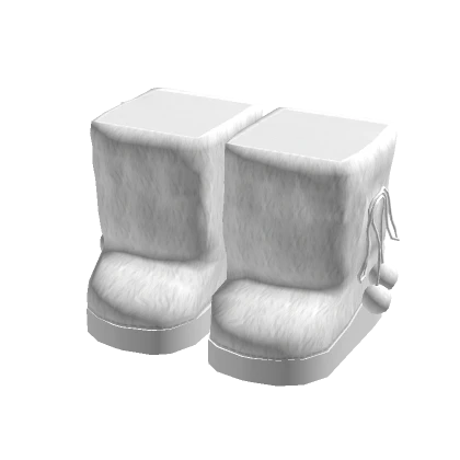 Cute Fur Winter Boots - White