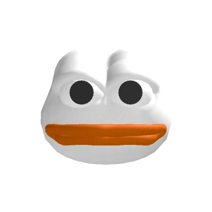 White Seriously Frog Meme Head