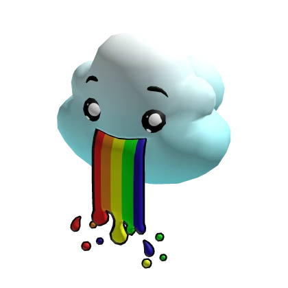 Cloud Rainbow Barf Pet