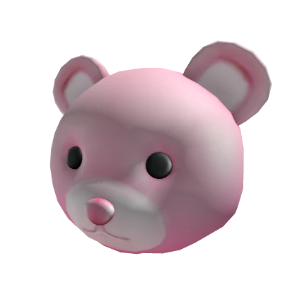 Pink Teddy Bear Head