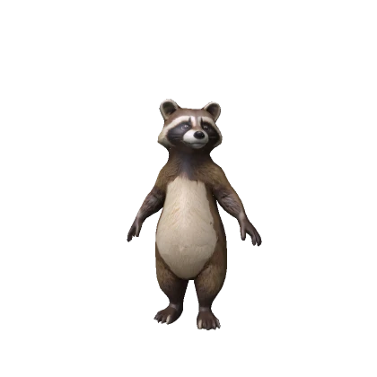 🦝 Cute Brown Raccoon 🦝 Funny Troll Meme Animal