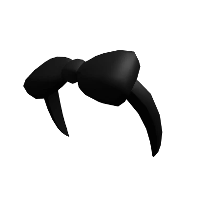 Black Bow-Headband