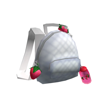 White Strawberry Backpack