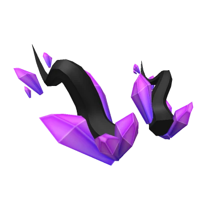 Magical Purple Crystal Horns