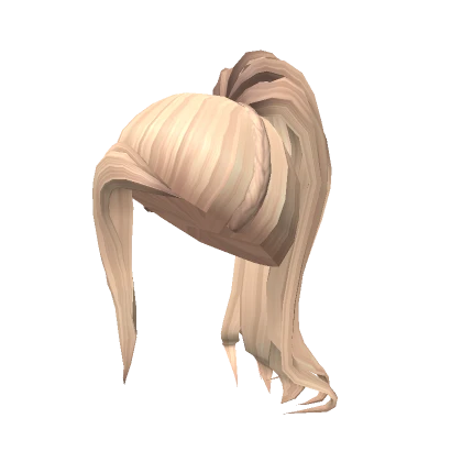 Blonde Ponytail with Side Bang